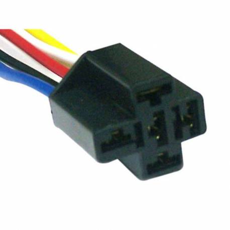 CONNECTOR RELAY 4-5 PIN UNIV PLASTIC BLACK IMPORTED 5W