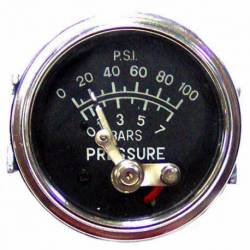 GAUGE OIL PRESSURE MEC 0-7 BAR 0-100 PSI 52mm WO-PIPELINE