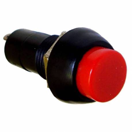 PUSH BUTTON 2 TERMINALS RED