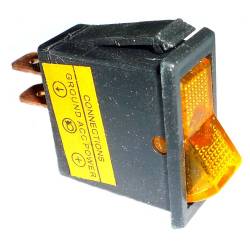 SWITCH PANEL SIGNAL YELLOW ON-OFF 2 TERM 20A