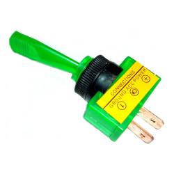 SWITCH PANEL SIGNAL GREEN ON-OFF 2 TERM 20A TOGGLE LONG