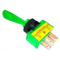 SWITCH PANEL SIGNAL GREEN ON-OFF 3 TERM 20A LONG