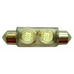 BULB ROOF LED 24V SV8.5 10X42 2LED WHITE BLIST 2U
