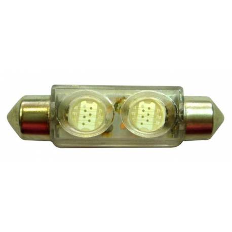 BULB ROOF LED 24V SV8.5 10X42 2LED WHITE BLIST 2U