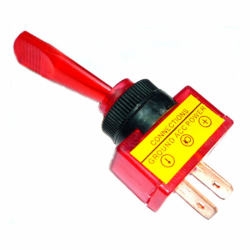 LEVER SWITCH 1 PASSED ON-OFF 20A PLASTIC WITH LIGHT RED 2 TERMINALS L TYPE