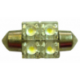 BULB LIGHT ROOF LED 12V SV8.5 10X31 4LED WHITE BLIST 2U
