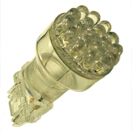 BULB LIGHT 3156 LED 12V W25X16D 19LED WHITE CLEAR 1C