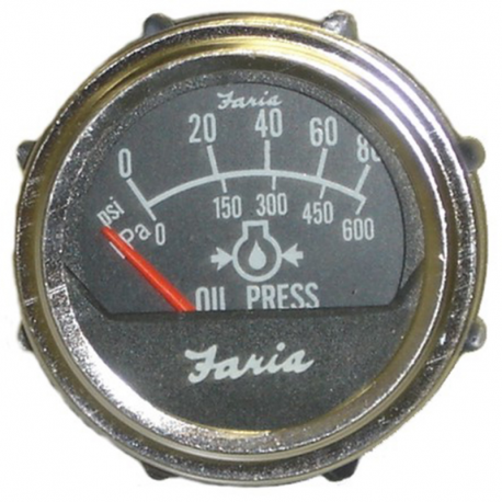 TACHOMETER OIL PRESSURE ELECTRIC 80PSI WITHOUT VALVE 12V FARIA
