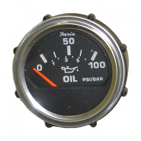 TACHOMETER OIL PRESSURE ELECTRIC 100PSI 12V WITHOUT VALVE FARIA