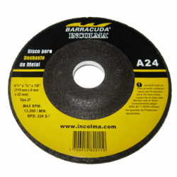 METAL GRINDING DISC A24 4-1/2" X 1/4" X 7/8"