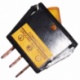 ROCKER SWITCH UNIVERSAL ON-OFF AMBER 3 TERMINALS