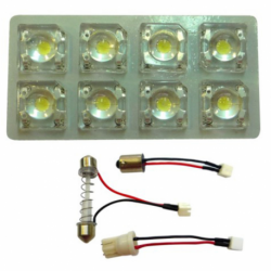 BULB LIGHT ROOF LED TABLA 12V 8LED VERDE
