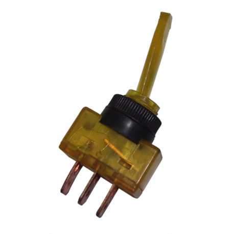 LEVER SWITCH 1 PASSED ON-OFF PLASTIC CON LUZ ORANGE 3 TERMINALS