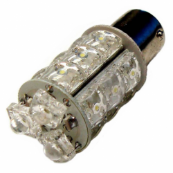 BULB LIGHT 1156 LED 12V 1073 BA15S 18 LED WHITE 1C