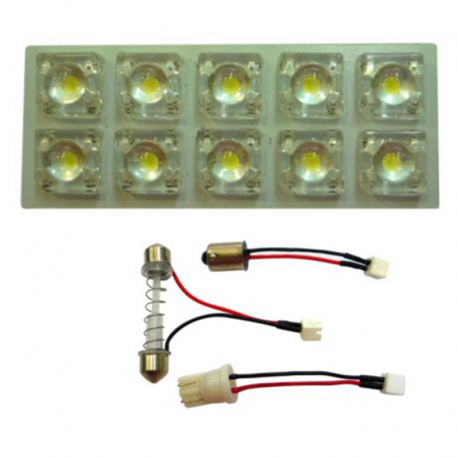 BULB LIGHT ROOF LED TABLA 12V 10LED YELLOW