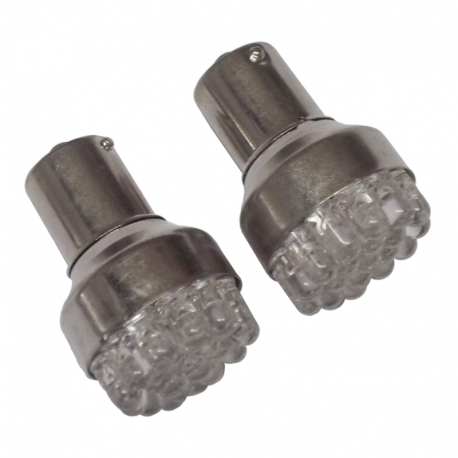 BULB LIGHT 1156 LED 12V 1073 BA15S 19LED WHITE 1C BLIST 2U