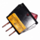 ROCKER SWITCH UNIVERSAL ON-OFF 20AMP WITH LIGHT RED 3 TERMINALS
