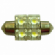 BULB LIGHT ROOF LED 12V SV8.5 10X36 4LED YELLOW BLIST 2