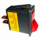 ROCKER SWITCH UNIVERSAL ON-OFF 20AMP WITH LIGHT RED 2 TERMINALS