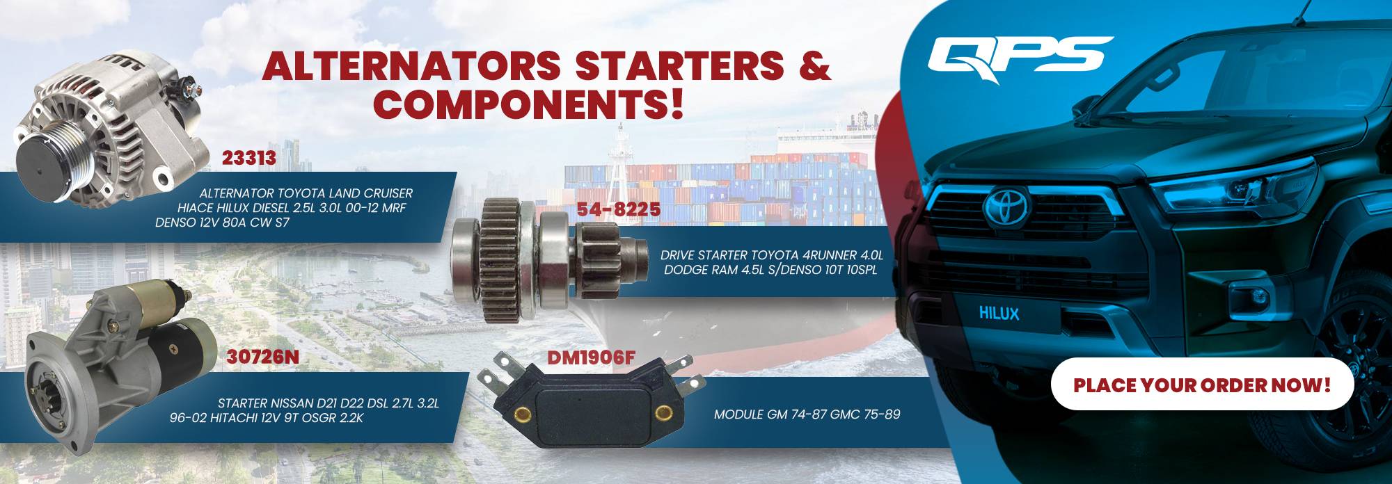 Alternator, Starter and Components